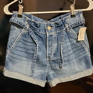 Hollister High Waist Denim Blue Shorts
